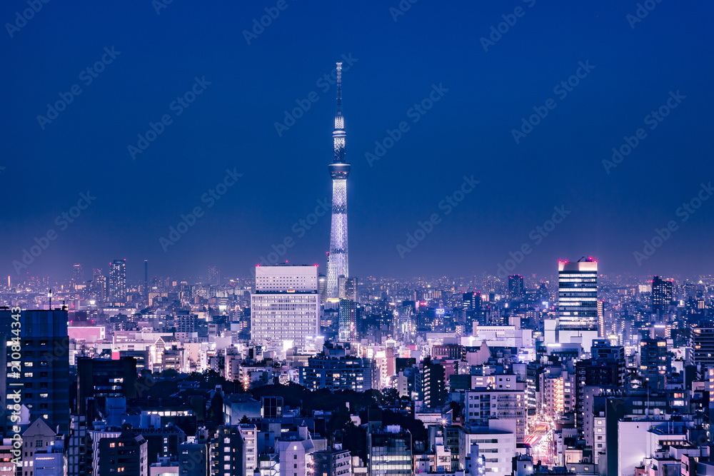 東京都市部の夜景