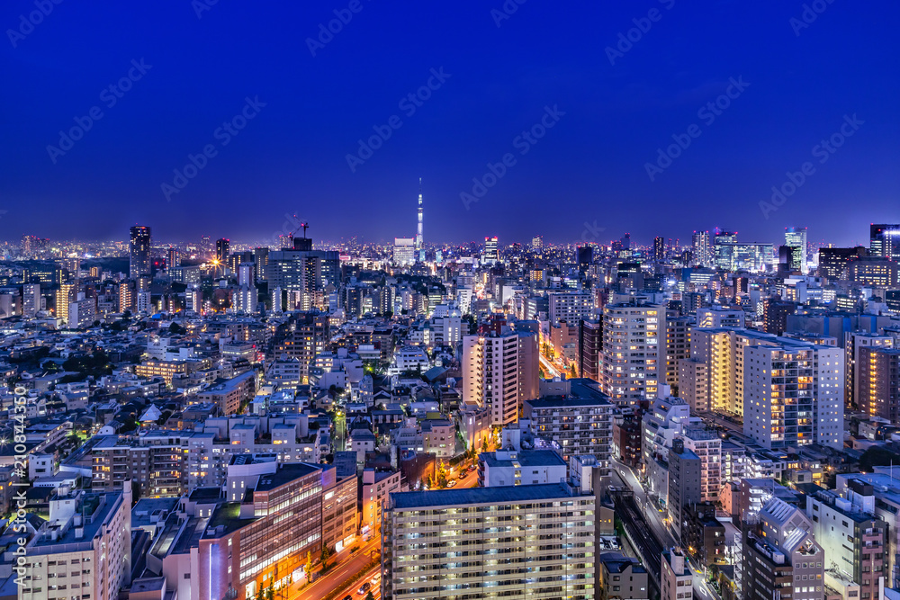 東京都市部の夜景