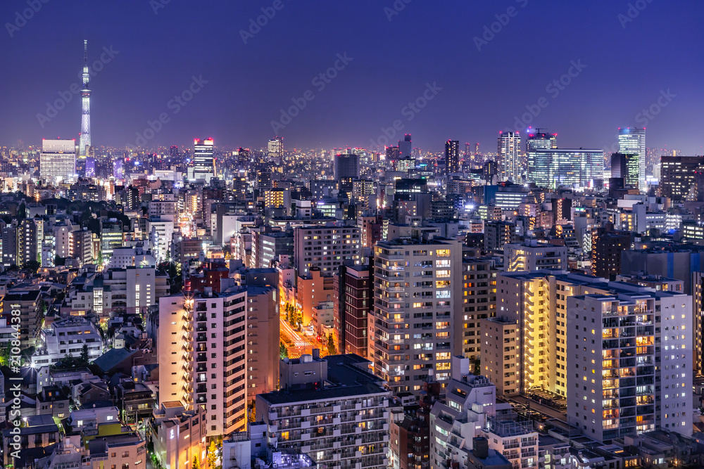 東京都市部の夜景