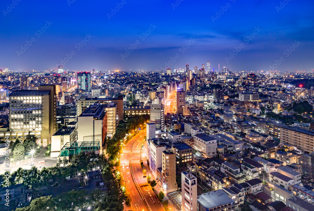 東京都市部の夜景