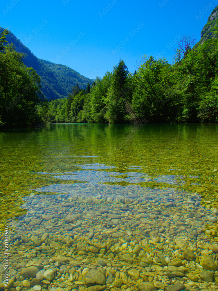 river with clear water