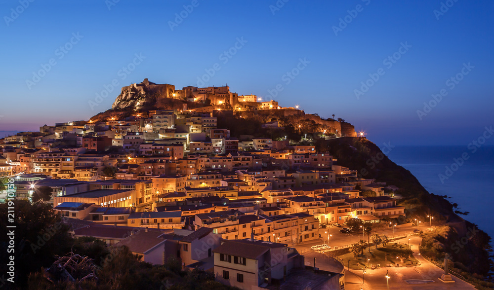 Castelsardo di notte