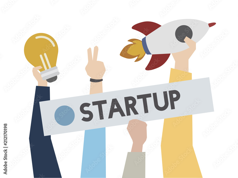 Startup and creative ideas concept