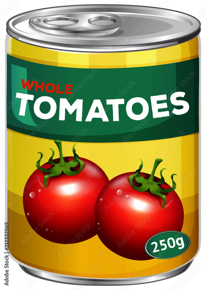 Can of whole tomatoes