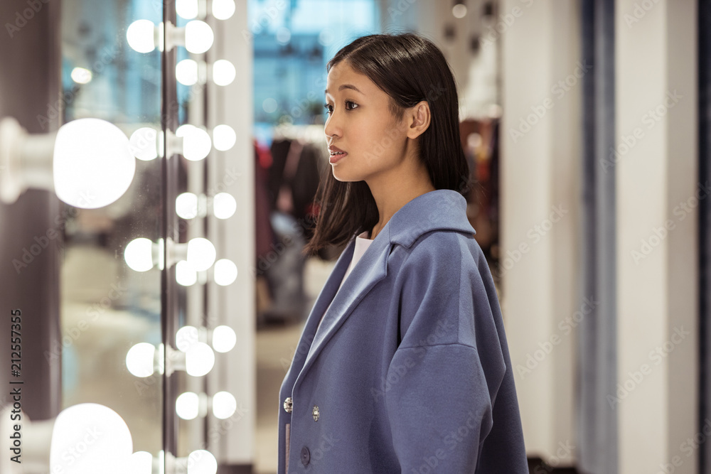 Young woman in the store