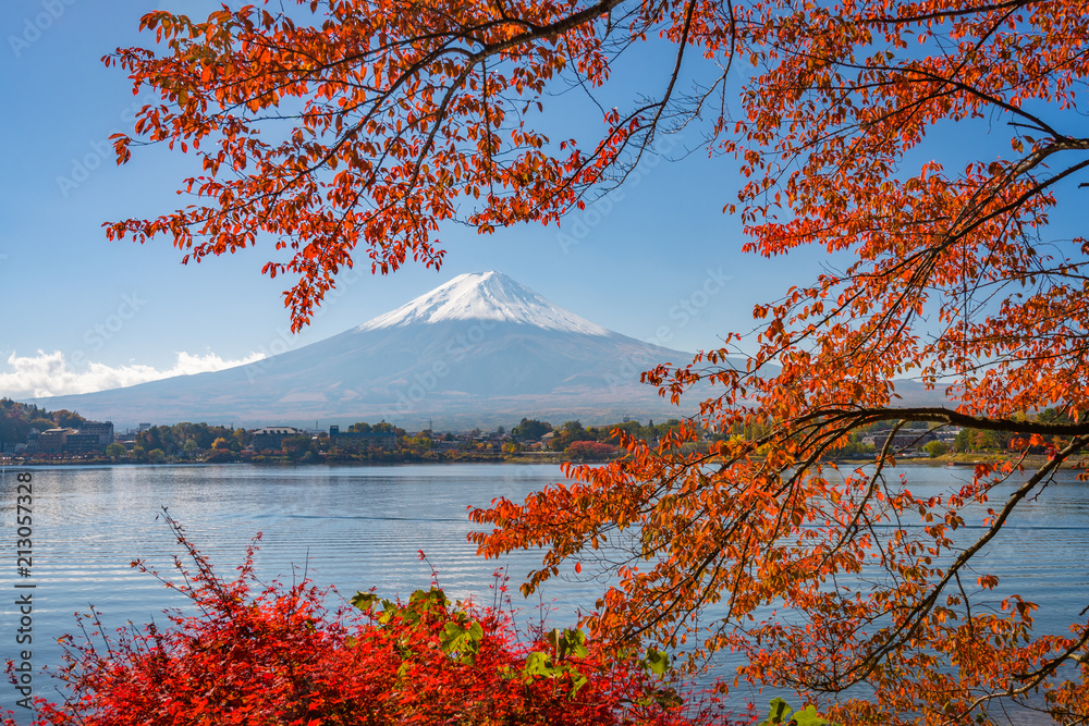 Mt. Fuji, Japan in Autumn Season