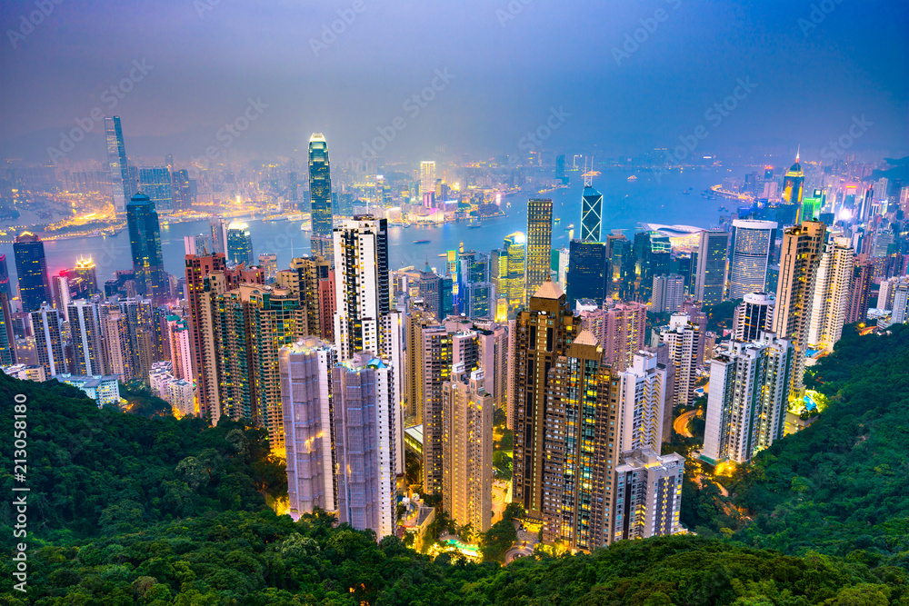 Hong Kong, China Skyline