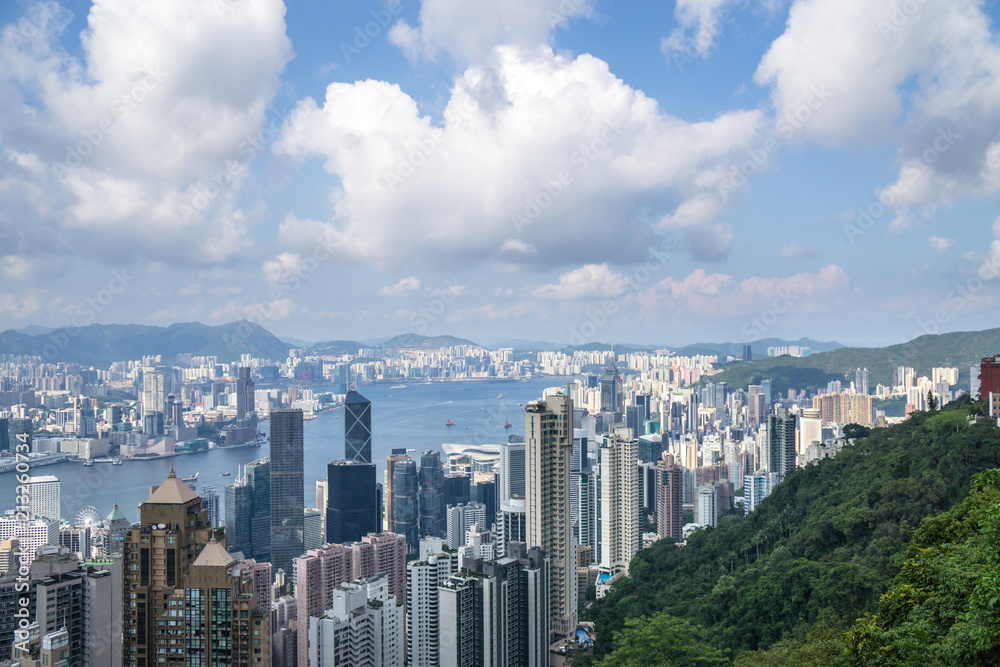 城市天际线全景