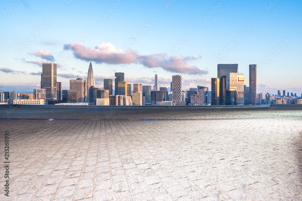 城市天际线全景