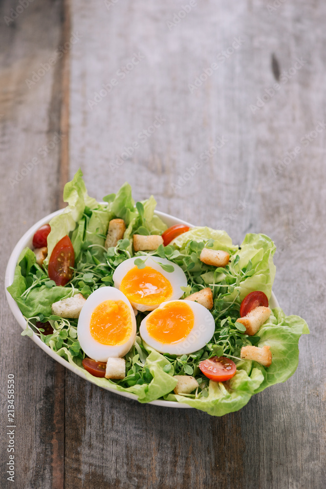 Caesar Salad isolated on white background