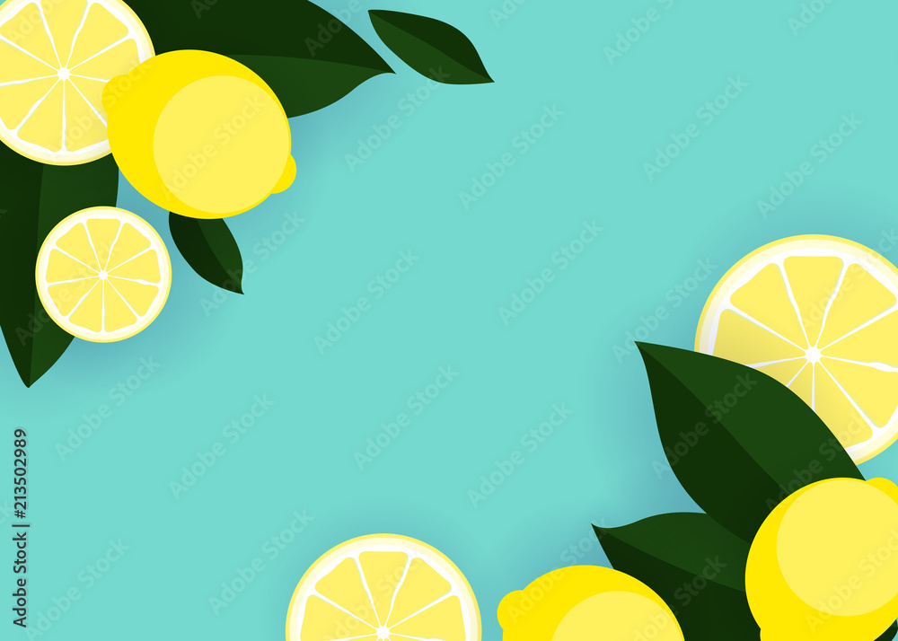 Abstract Lemon Background Vector Illustration