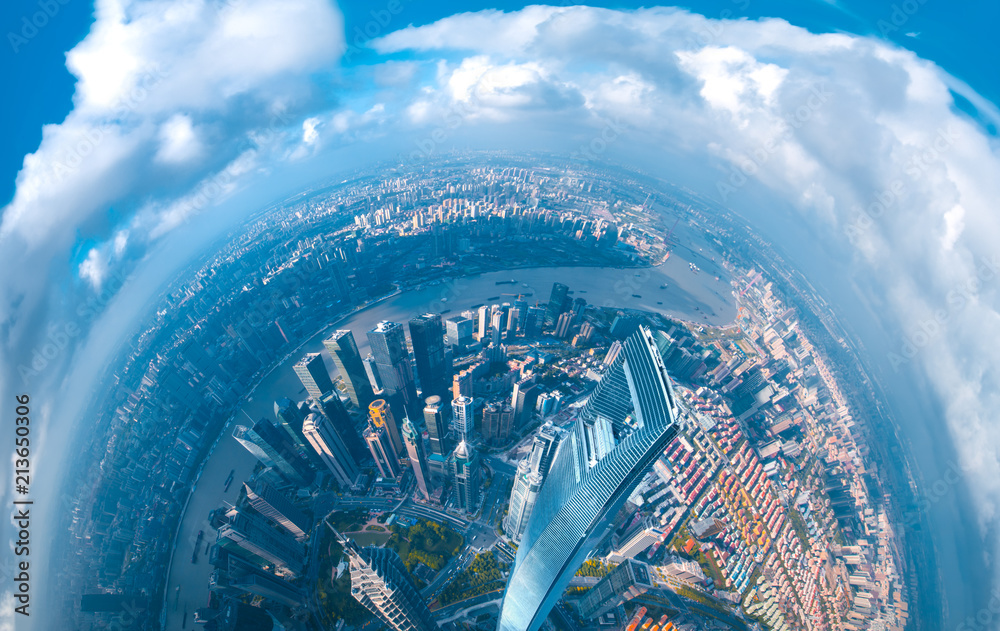 Aerial view of shanghai