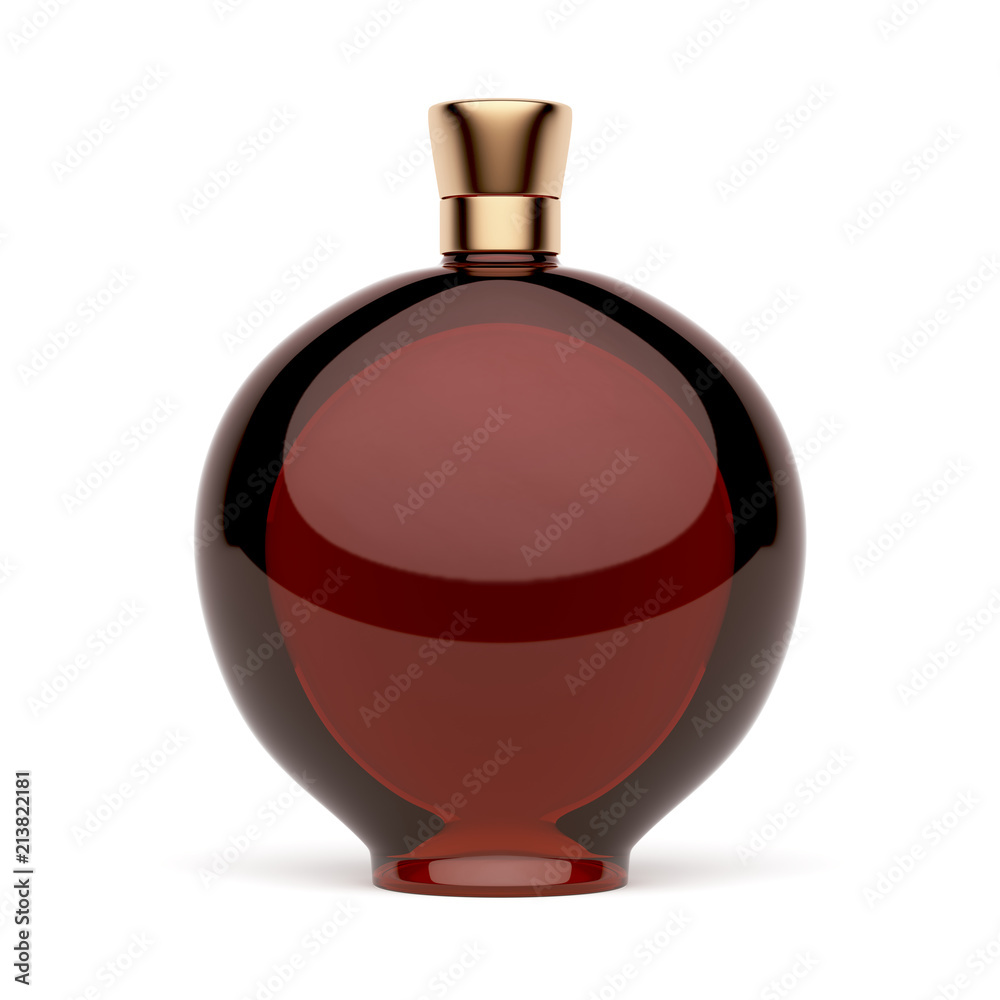 Red alcohol bottle