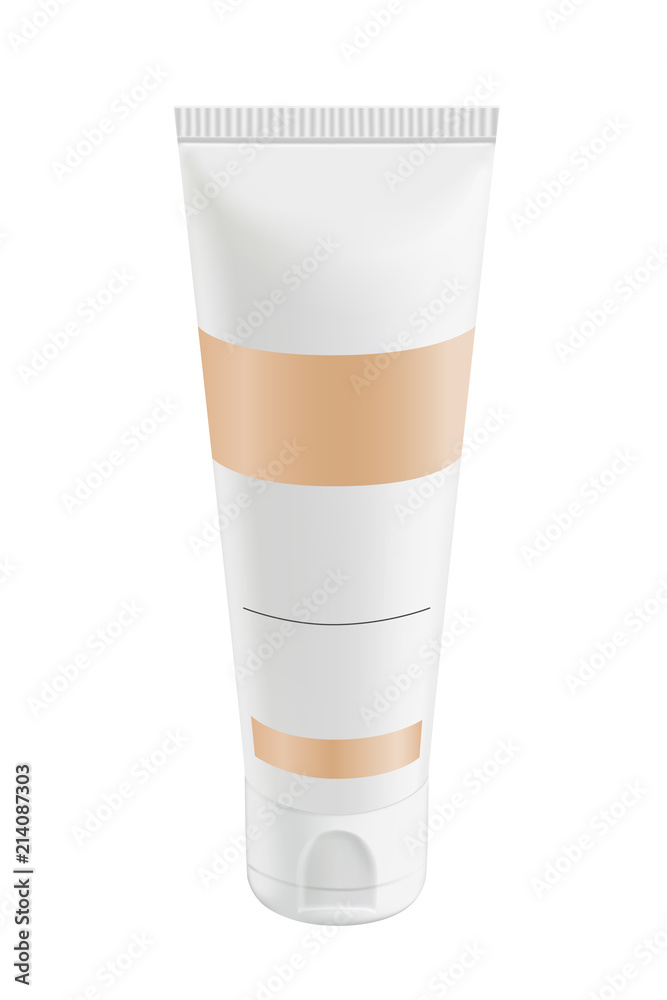 Plastic tube for design, for lotion, cream, foundation cream, concealer.