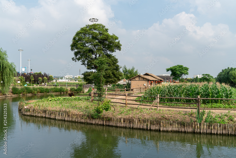 农业花园的乡村景观