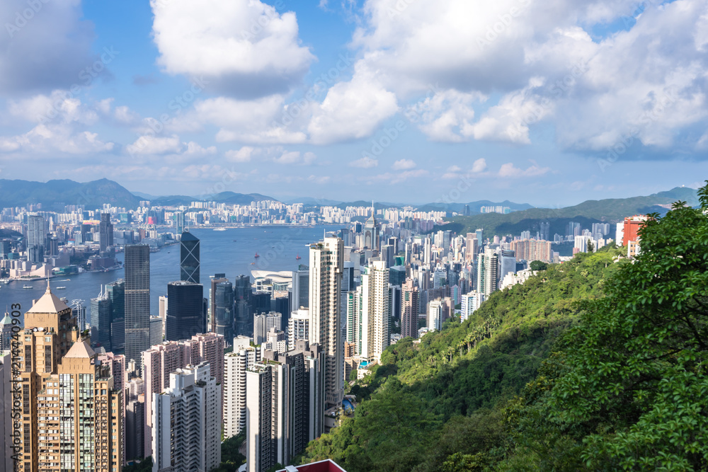 城市天际线全景