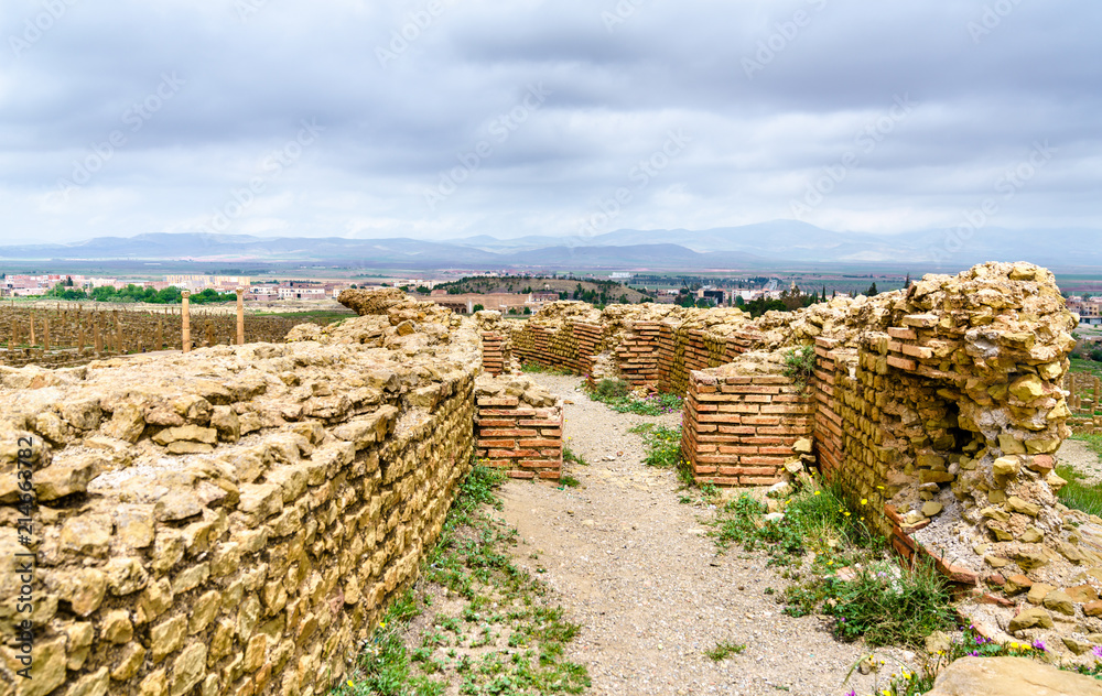 Timgad, ruins of a Roman-Berber city in Algeria.