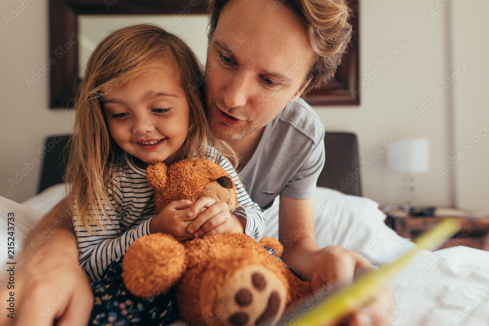 Father and daughter spending time together