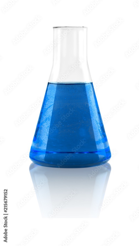 Laboratory Flask with Liquid