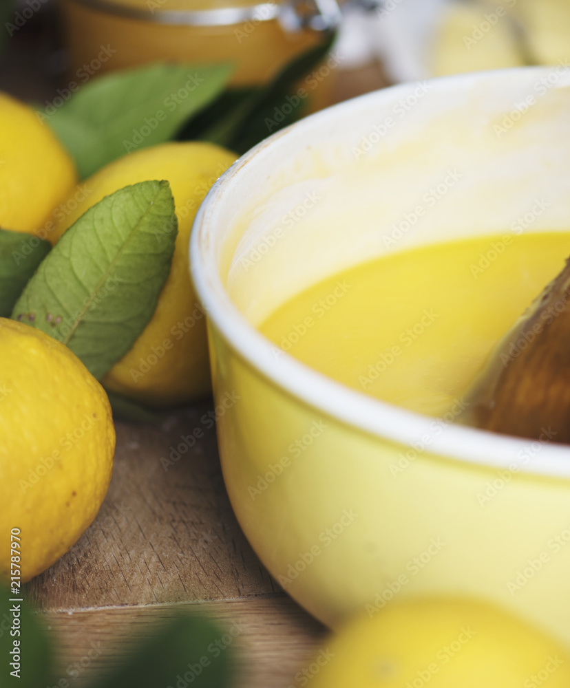 Lemon curd food photography recipe idea