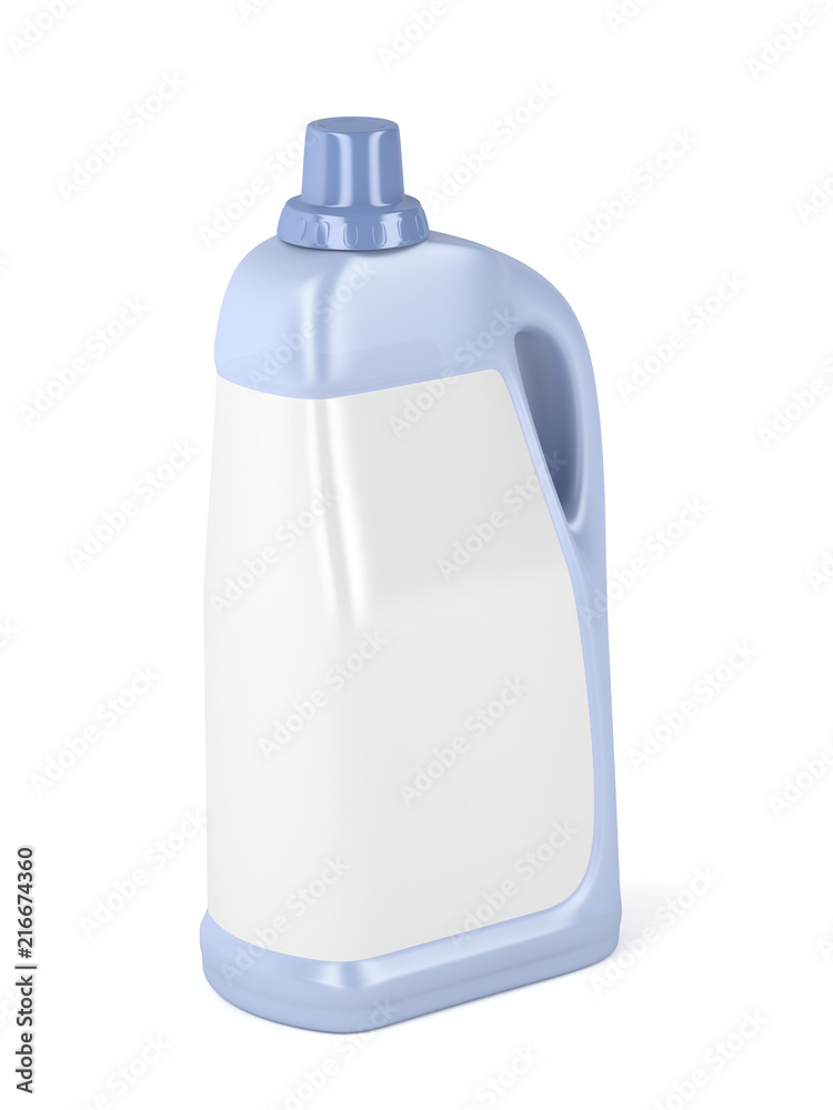 Big plastic bottle for liquid detergent