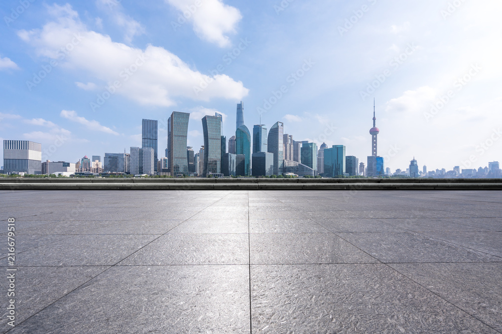 城市天际线全景