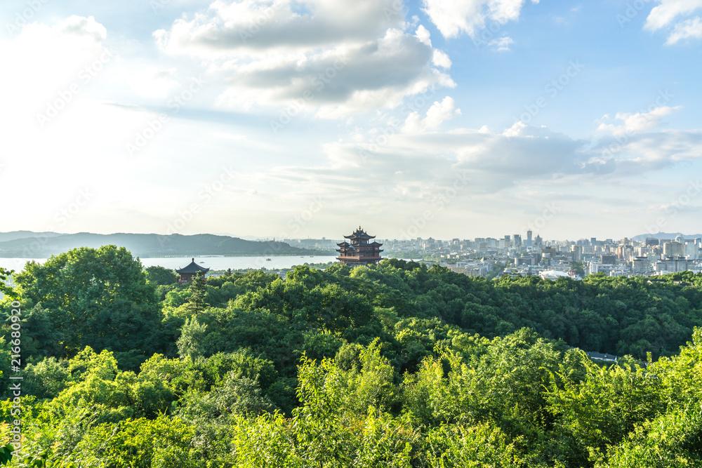 中国杭州西湖公园景观