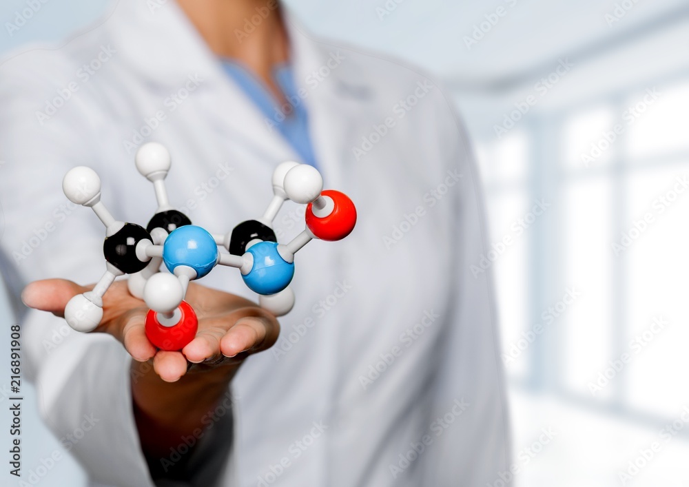 分子结构模型在手