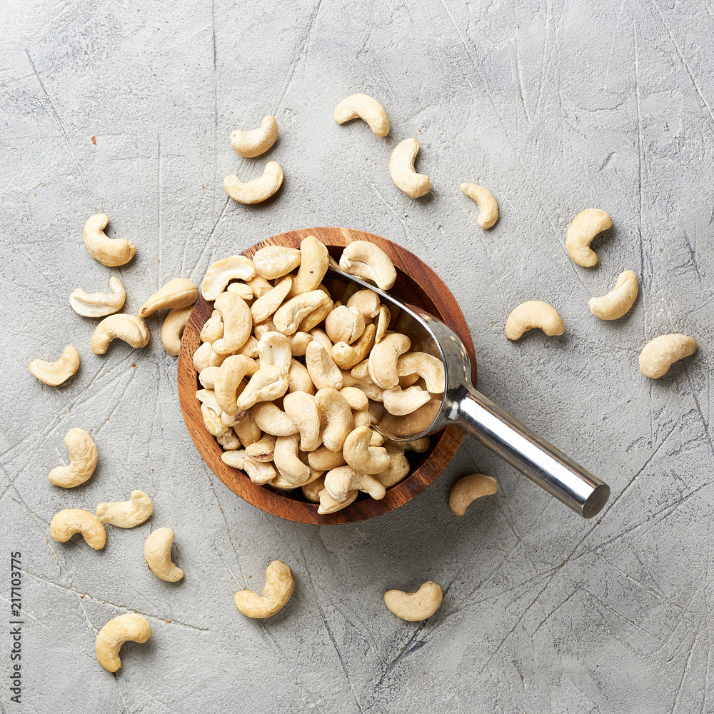 Bowl of cashew nuts