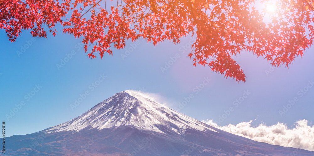 Mount Fuji in Autumn Color, Japan