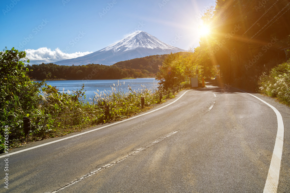 日本富士山和河口湖公路