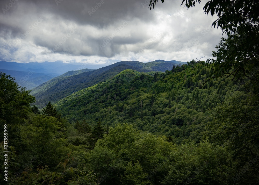 烟雾山脉景观