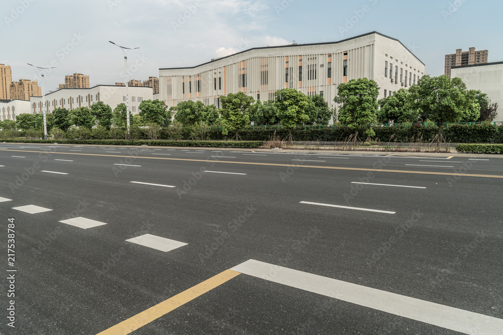 城市道路，街道背景