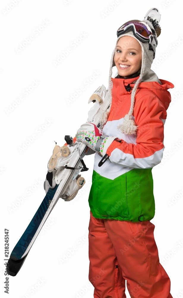 Female skier