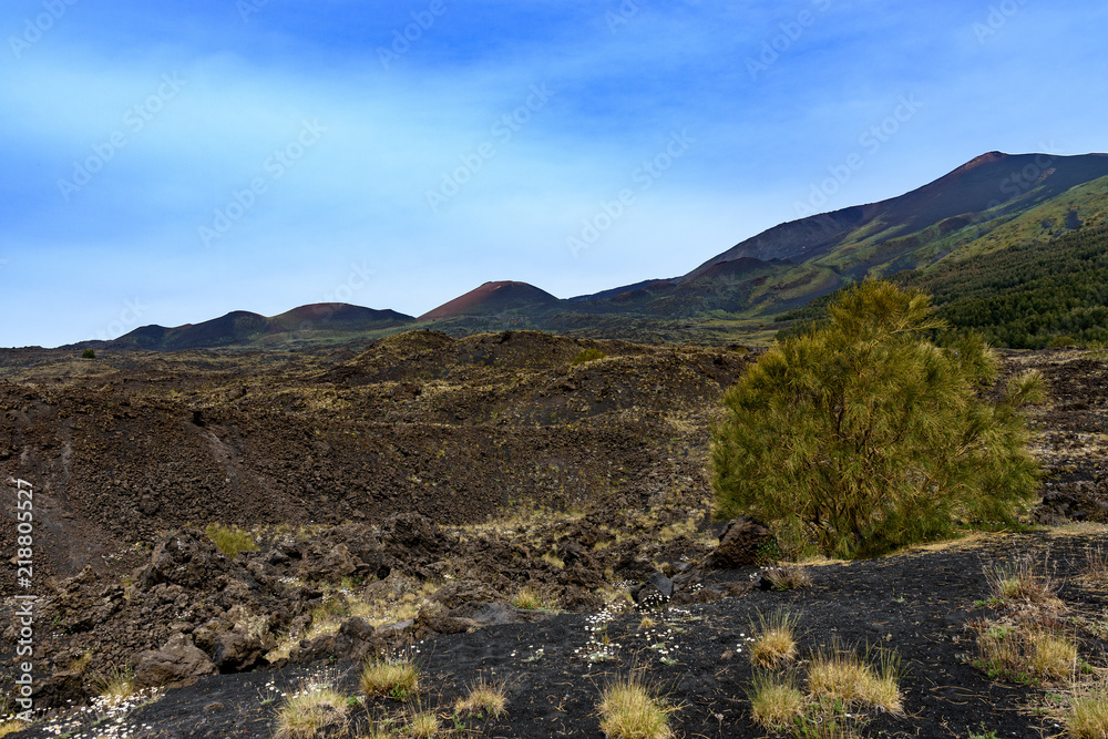 意大利西西里岛埃特纳火山