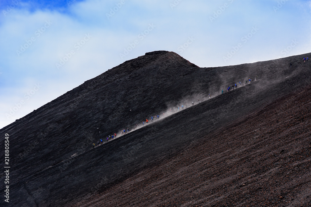 意大利西西里岛的埃特纳火山