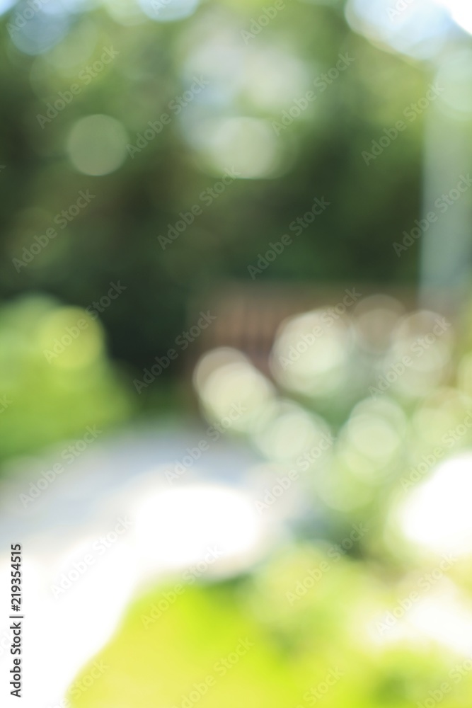 Blurred photo of the outside - bokeh style