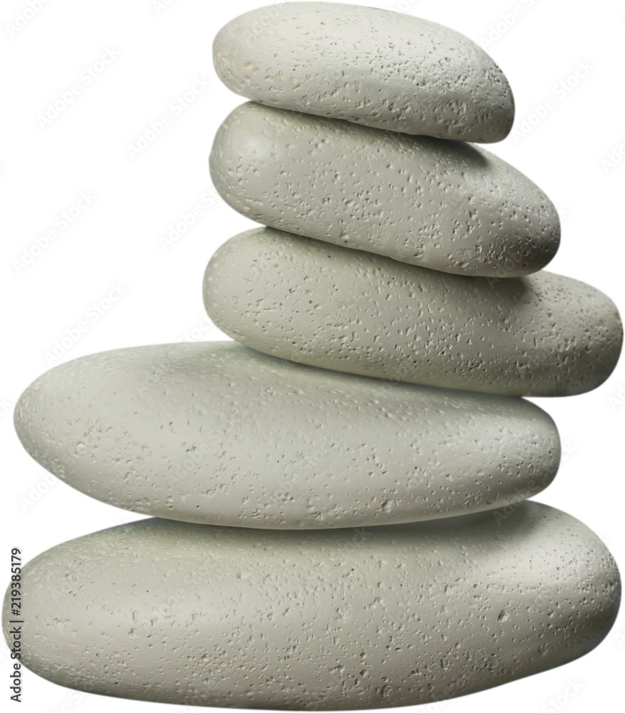 Balancing Pebbles Tower - Isolated