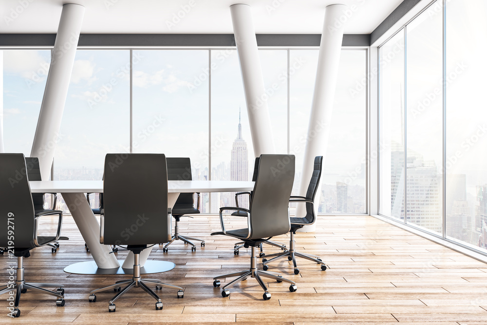 Contemporary meeting room interior