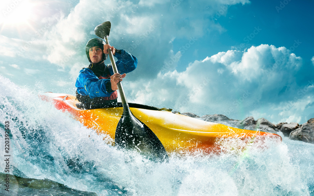 Whitewater kayaking, extreme kayaking