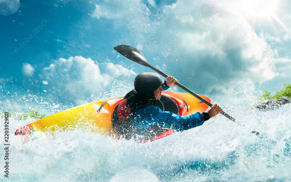 Whitewater kayaking, extreme kayaking