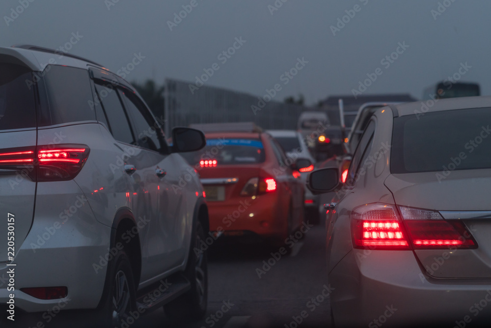 traffic jam on main street