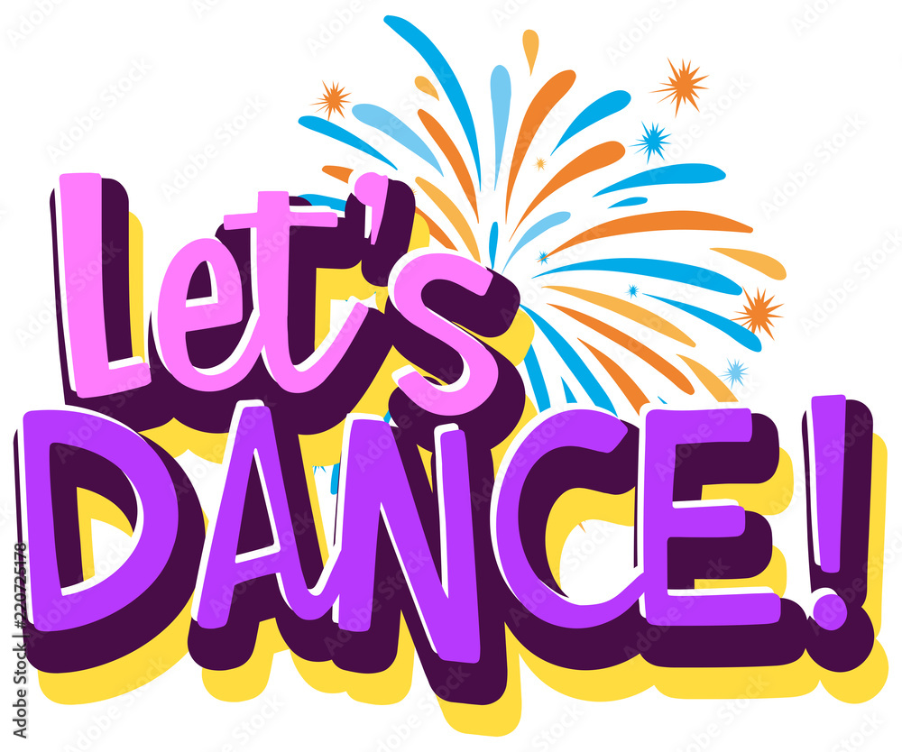 Lets dance logo模板