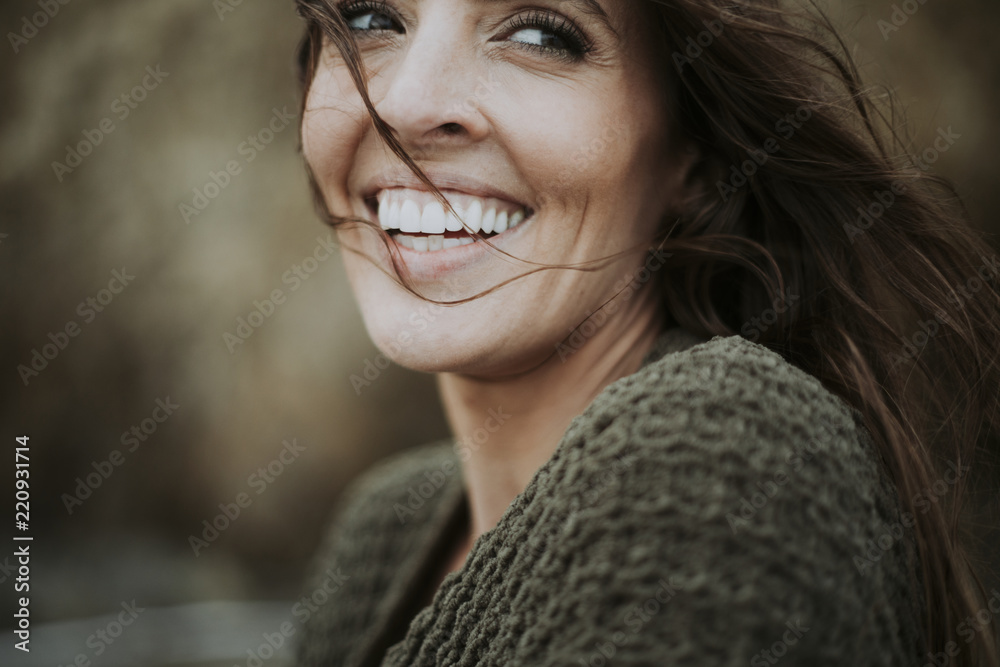 Close up of a woman smiling