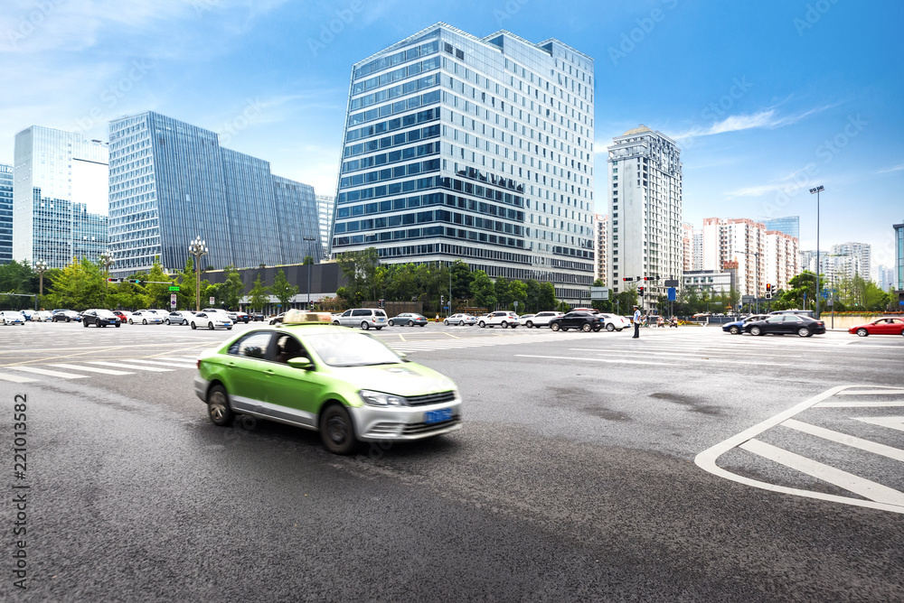 中国成都城市景观空高速公路