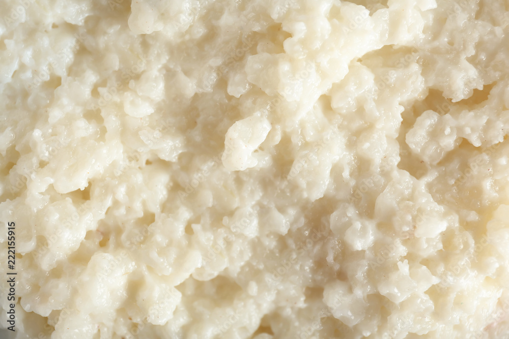 Delicious rice pudding, closeup