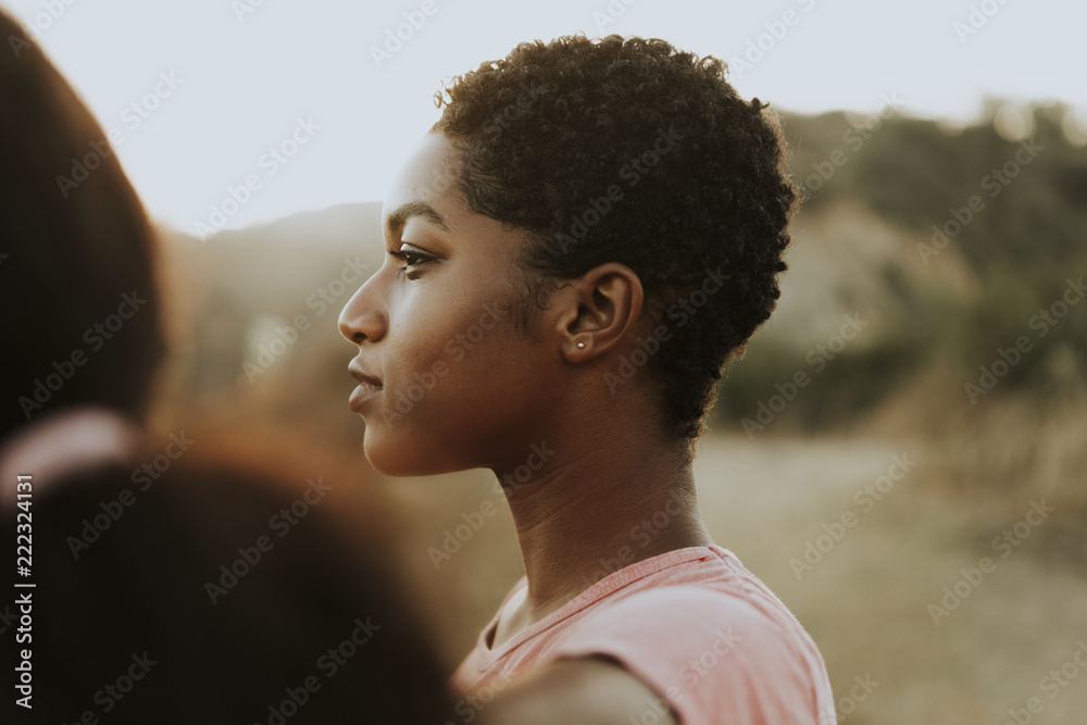 Portrait of a thoughtful woman