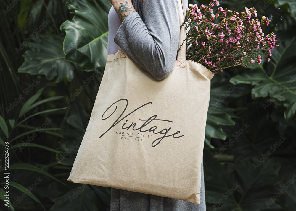 Design space on tote bag