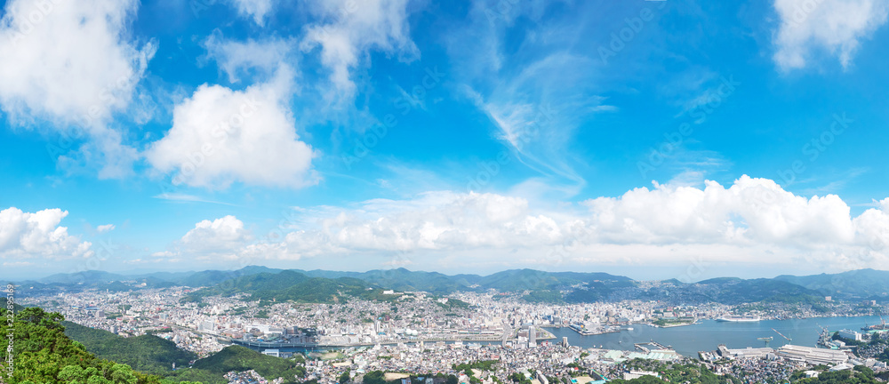 都市風景　長崎市　稲佐山からの眺望