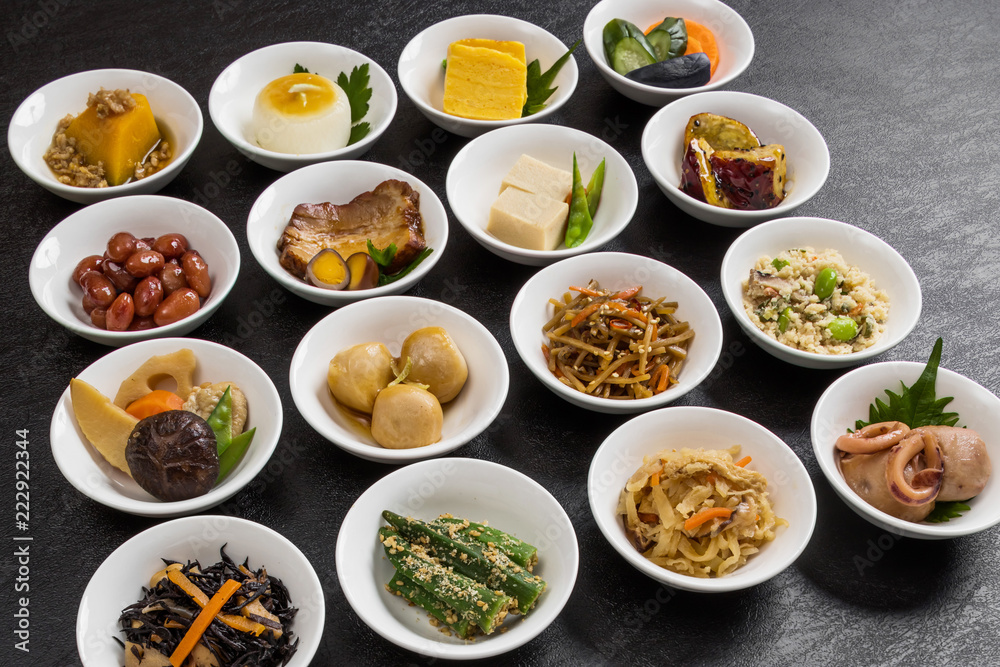 おかずいろいろ　Side dishes of rice japanese food